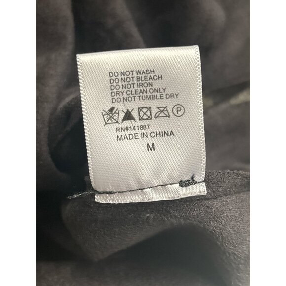 C. Luce Womens Asymmetrical Zip Long Sleeve Jacket Medium Black - Picture 8 of 10